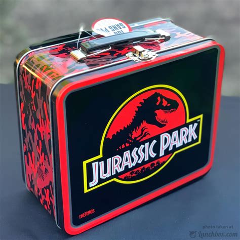 metal lunch box jurassic park|Jurassic Park Lunch Box for sale .